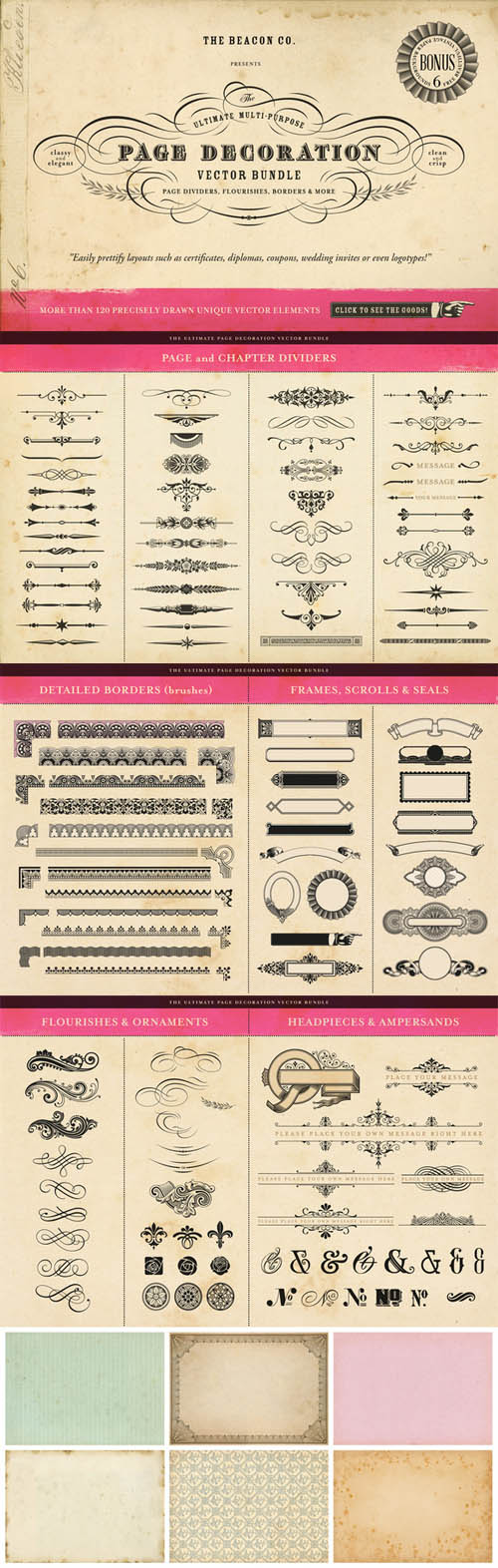 The Ultimate Page Decoration Vector Bundle