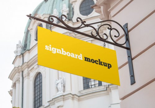 Simple billboard mockup
