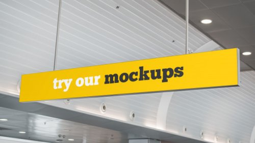 Simple billboard mockup