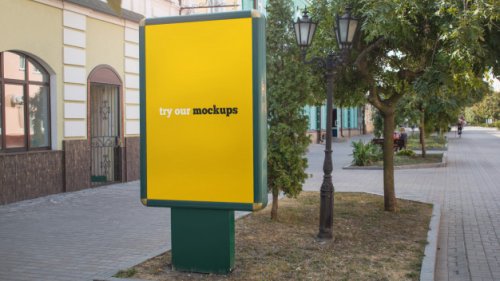 Simple billboard mockup