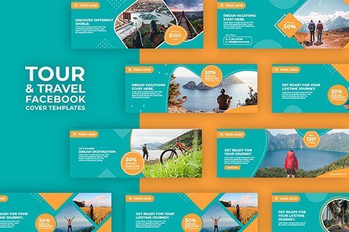 Tour and Travel Facebook Cover Templates