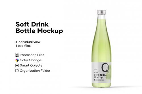 Soft Drink Bottle Mockup 5276731