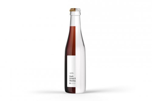 Dark Drink Bottle Mockup 5276740