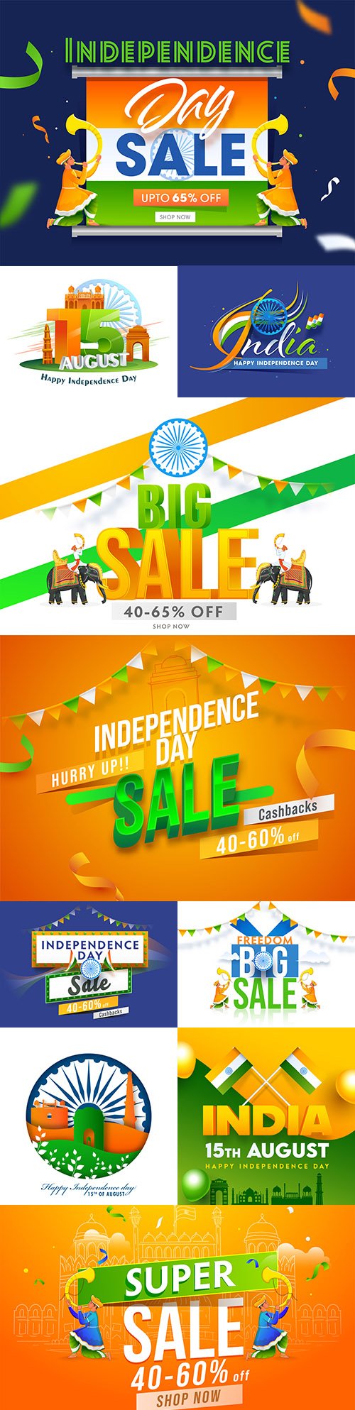 India International Day traditional decoration illustration 9