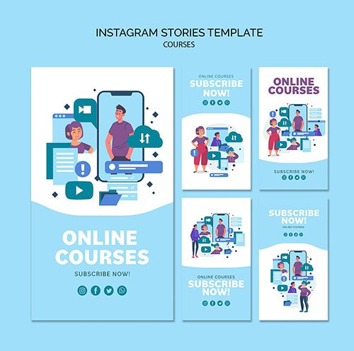 Online Courses Instagram Stories Collection