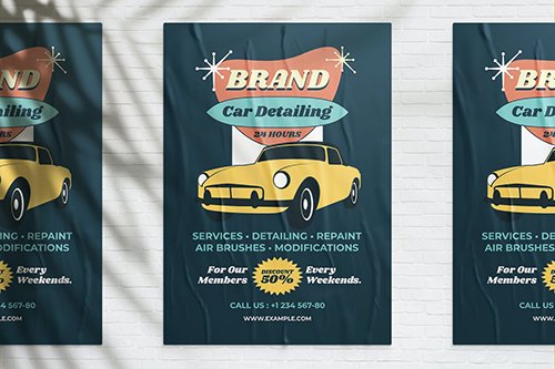 Vintage Car Wash Promotion