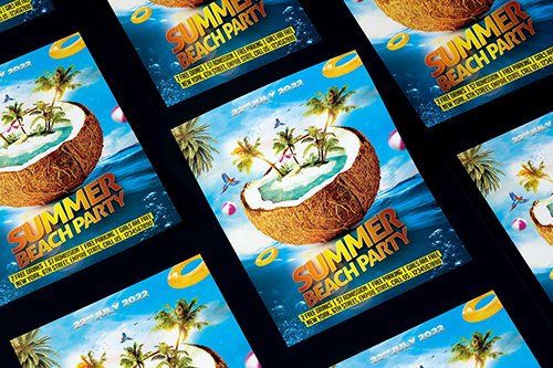 Summer Beach Party Flyer WP24G3H