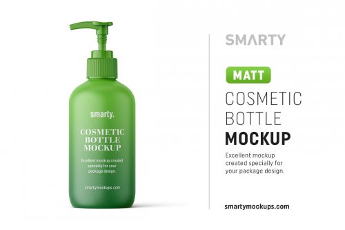 Matt cosmetic bottle mockup 4817473