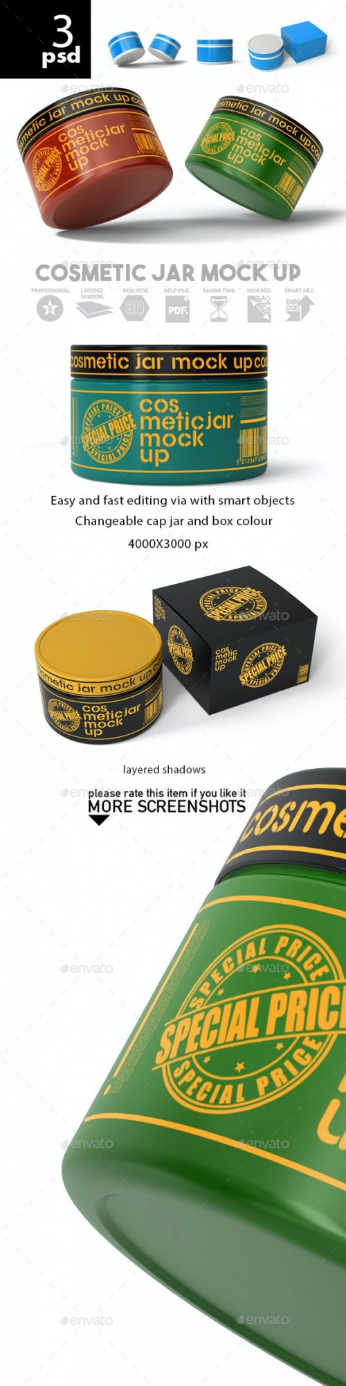 Cosmetic Jar Mock Up 25804416