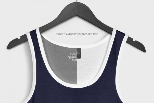 T-Shirt Mockup - Hanging Apparel Bundle