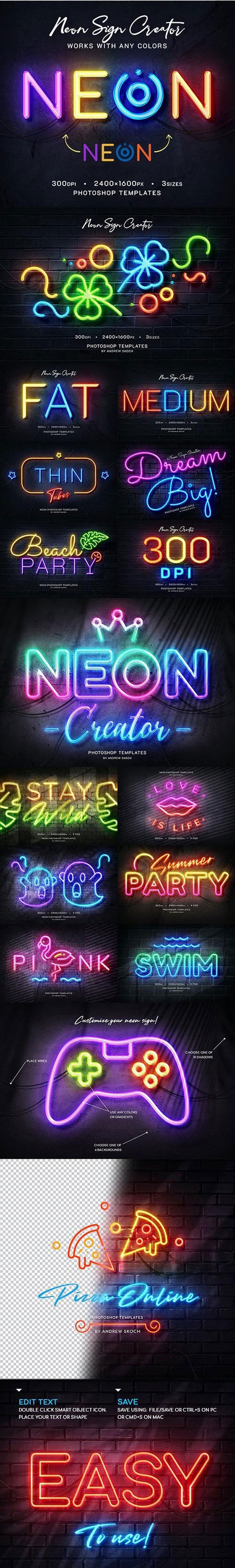 Wall Neon Signs Bundle 28112439