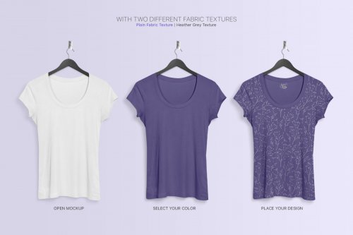 T-Shirt Mockup - Hanging Apparel Bundle
