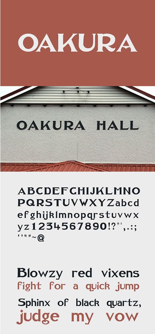 Oakura Serif Font
