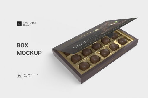 Box Of Chocolates Mockup 5290692