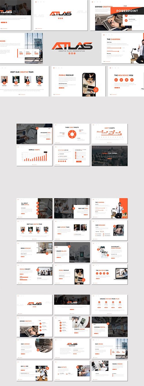Atlas - Business Powerpoint, Keynote and Google Slides Template