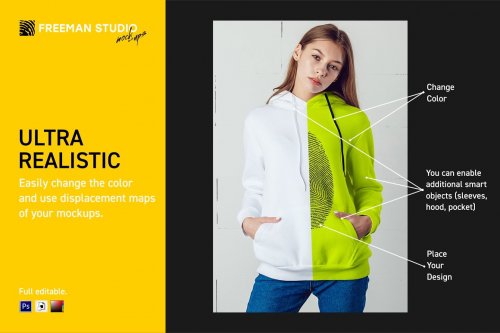 76 Hoodie Mock-Up Set 4767702