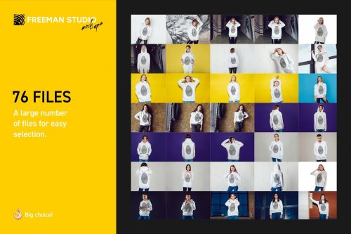 76 Hoodie Mock-Up Set 4767702