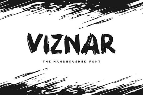 Viznar - The Handbrushed Font
