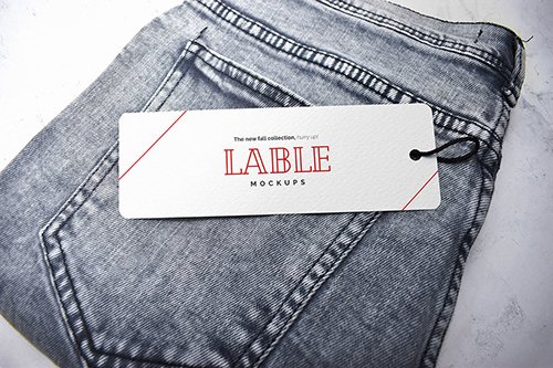 Clothing Label Tag Mockup