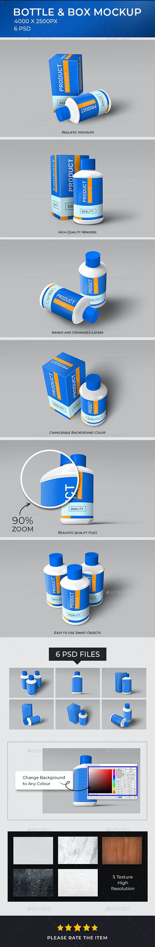 Bottle and Box Mockup 27083603