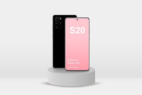 Samsung Galaxy S20 Mockup