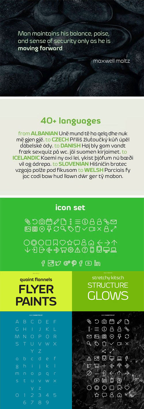 Byom Sans Serif Typeface Family (10-Weights)