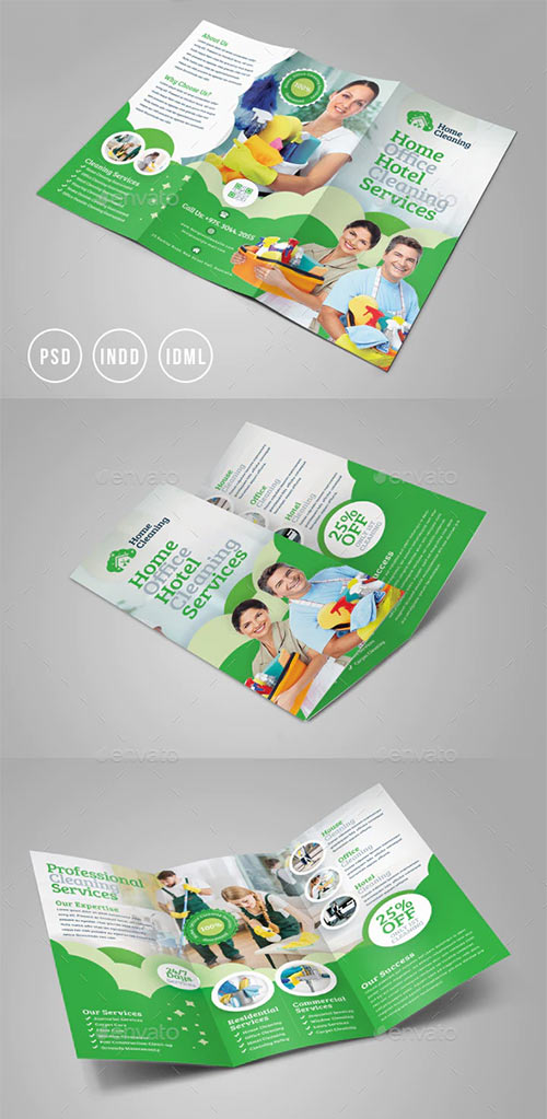 Cleaning Service Trifold Brochure