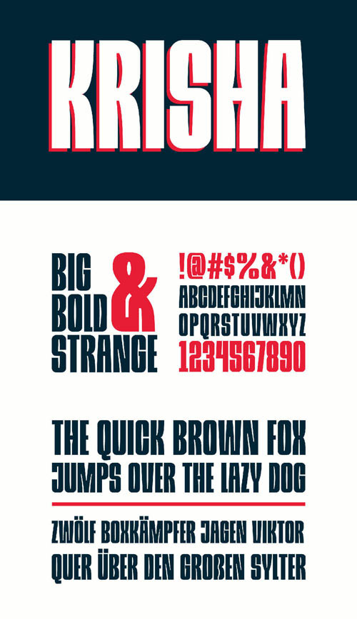 Krisha - Big Bold Font