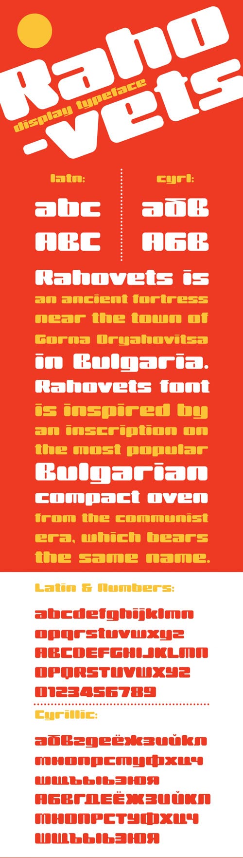 Rahovets Display Typeface