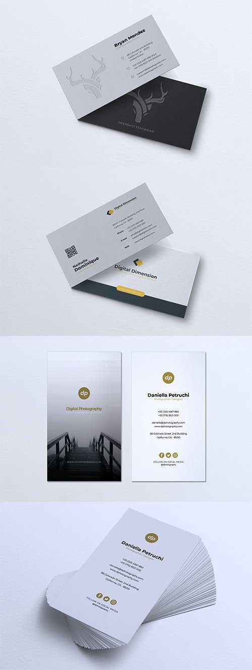 Minimalist Business Card PSD and Vector Set