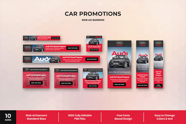 Car Promotions - Web Ad Banner Template