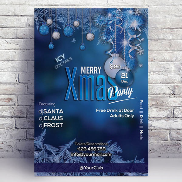 Merry Xmas Party - Premium flyer psd template