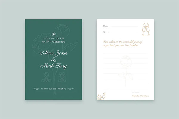 Wedding Gift PSD and Vector Cards