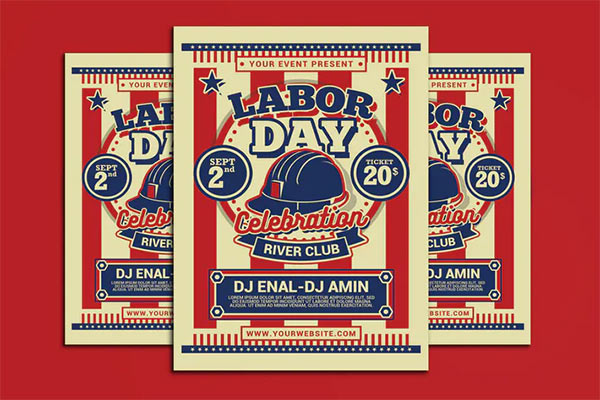 Labor Day PSD Flyer