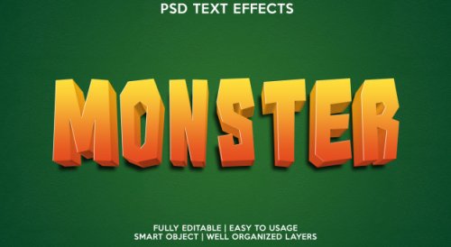 Text effect template