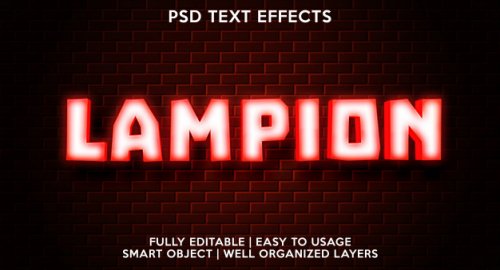 Text effect template