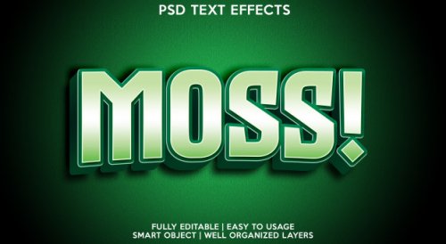 Template of text effect