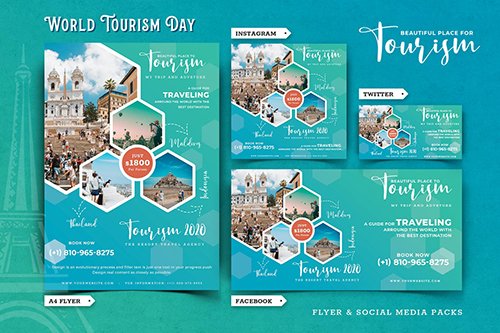 World Tourism Day Flyer & Social Media Kit-01