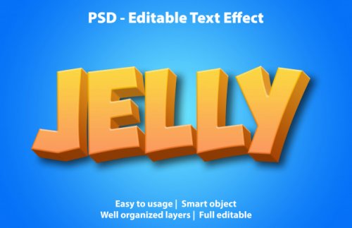 Template of text effect