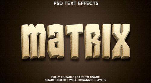 Text effect template