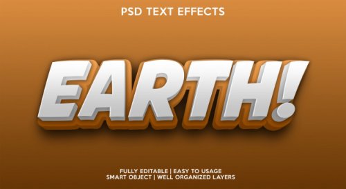 Template of text effect