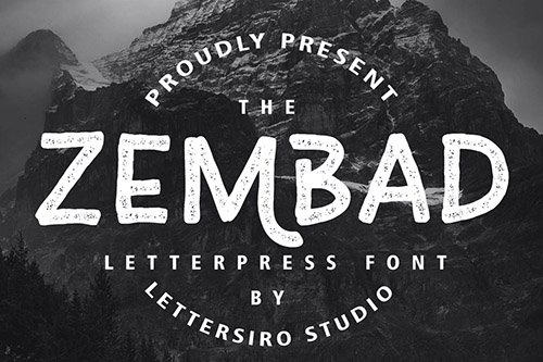 Zembad Vintage Font