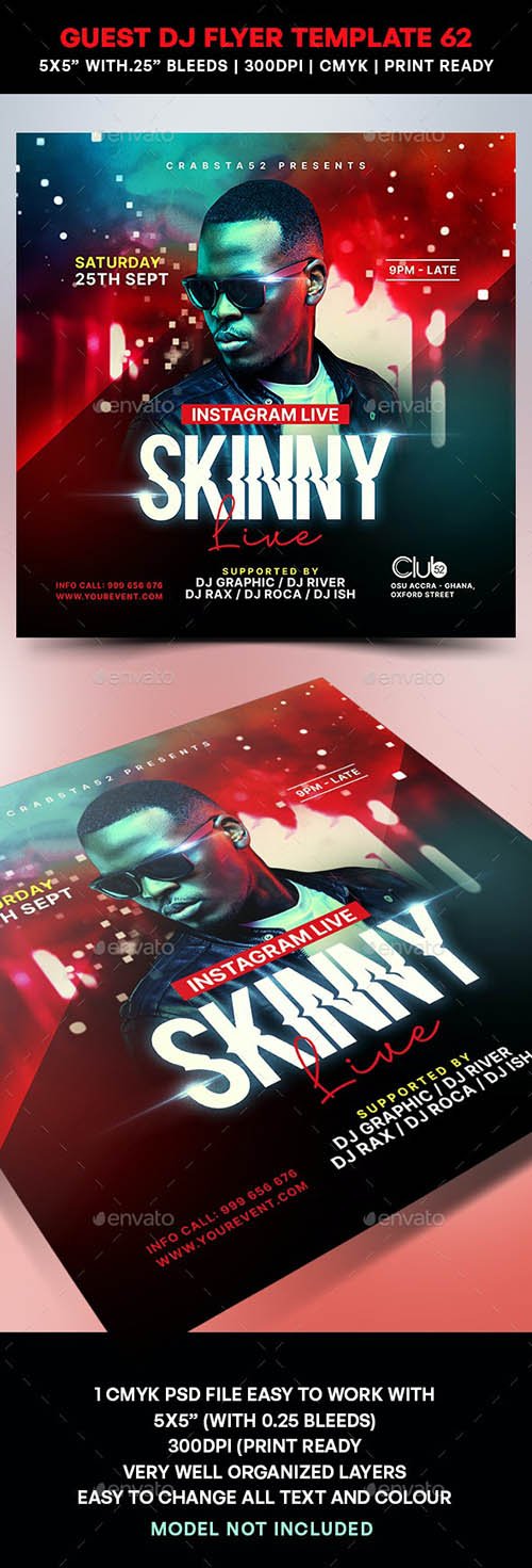 Guest DJ Flyer Template 62 27838249