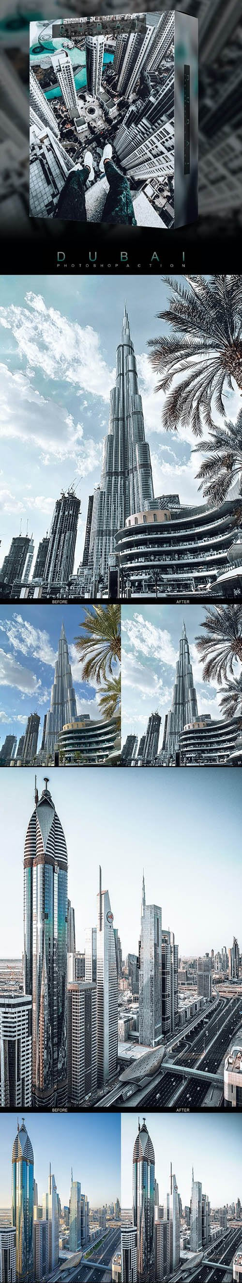 Famous City's / DUBAI - Photoshop Action