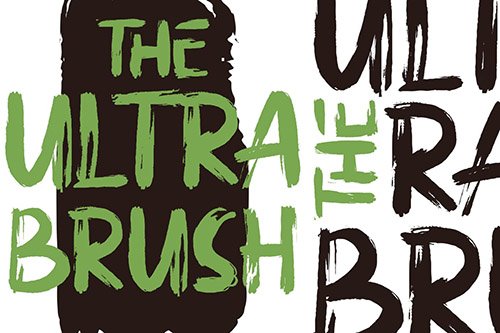 Ultra Brush | Handbrush Font
