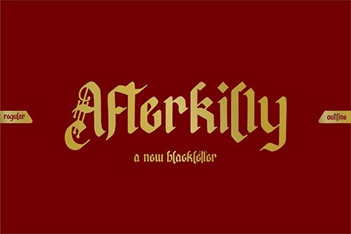 Afterkilly | Blackletter Font