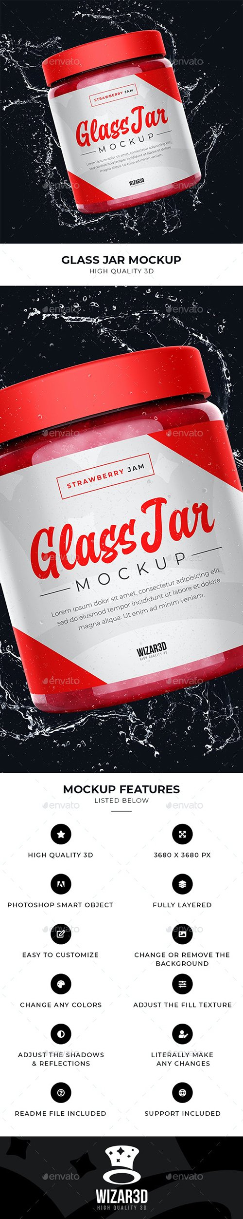 Glass Jar Mockup 27672560