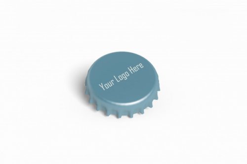 Realistic bottle cap mockup