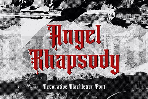 Angel Rhapsody - Blackletter Font