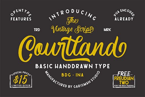 Courtland | Retro Font